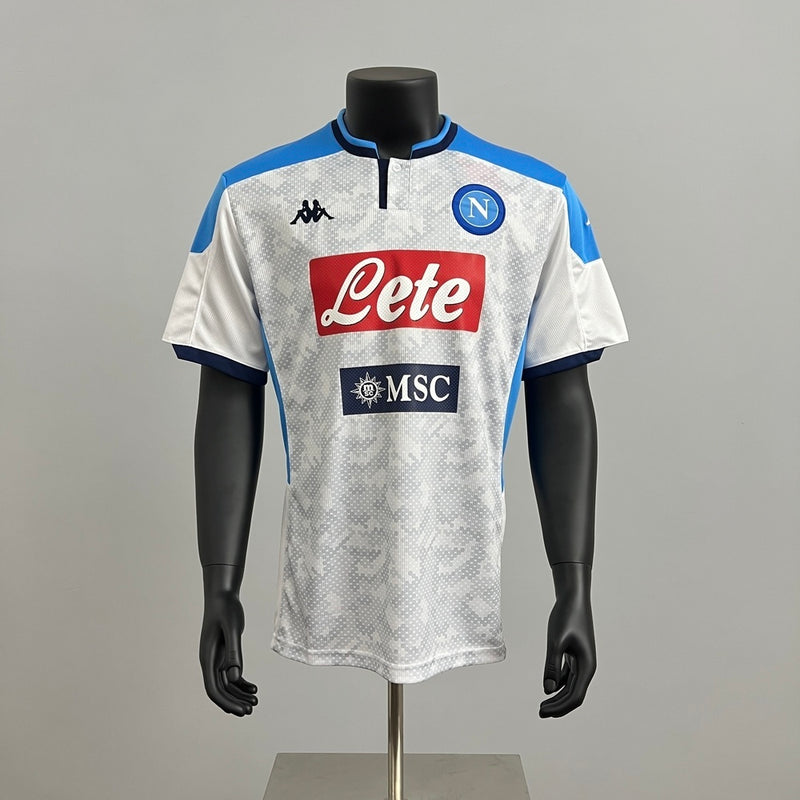 Retro Neapel Trikot 2019-20 Weißes Fußballtrikot