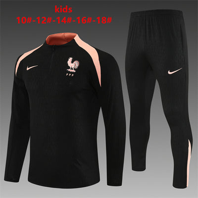 Kinder Frankreich Trainingsanzüge 25/26 Fußballtrikot