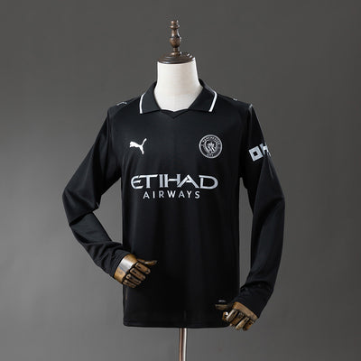 Manchester City Trikot 25/26 Auswärts Fußballtrikot Langarm