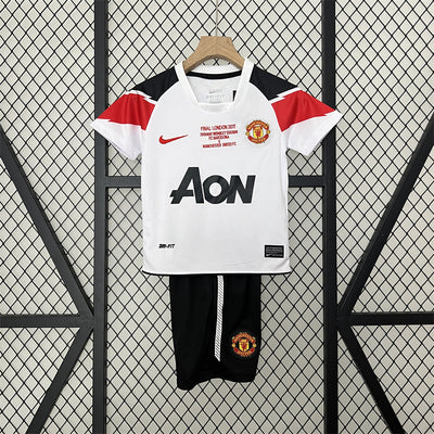 Retro Kinder Man United Auswärtstrikot 10/11