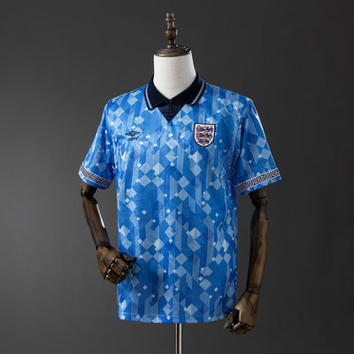 England Trikot 1990 Blau Retro-Trikot