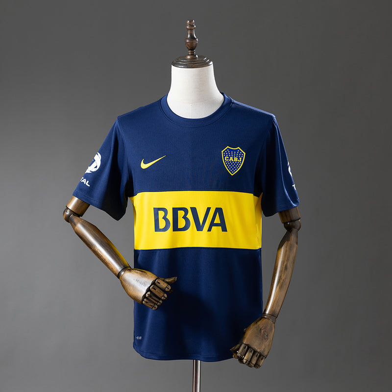 Boca Juniors Trikot 2014-15 Heim Retro Fußball-Set