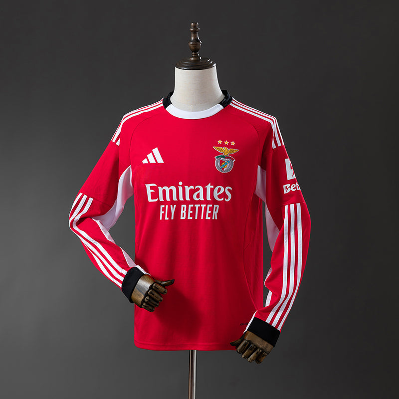 Benfica Trikot 25/26 Heim Langarm Fußball-Set