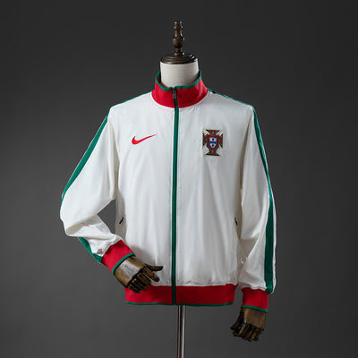 Portugal Windbreaker 2010 Weiß Fußballjacke