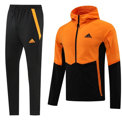 Hoodie-Jacken-Set 2025/26 Schwarz Orange