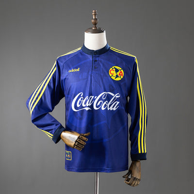 Club América Auswärtstrikot 1997-1998 Retro Fußballtrikot Langarm