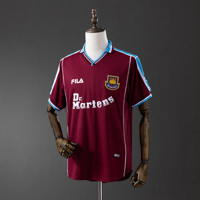 West Ham United Trikot 1999-01 Heim Retro Fußball-Trikot
