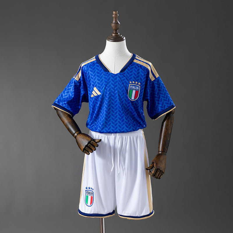 Kinder Italien Trikot Weltmeisterschaft 2026 Heimtrikot