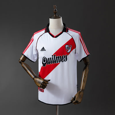 River Plate Trikot 2000-01 Heim Retro Fußball Trikot