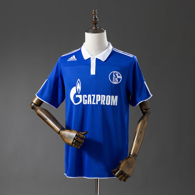 Schalke 04 Trikot 2010-11 Heim Retro Fußballtrikot