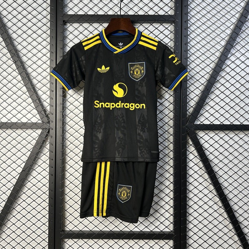 Kinder Manchester United Trikot 25/26 Drittes Fußballtrikot