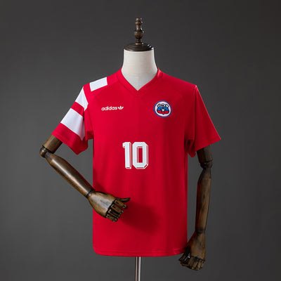 Retro Chile Heimtrikot 1994 #10 Fußballtrikot