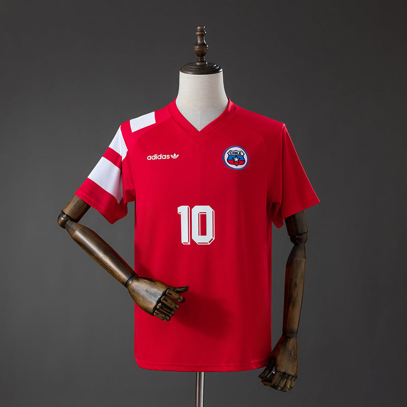 Retro Chile Heimtrikot 1994 #10 Fußballtrikot
