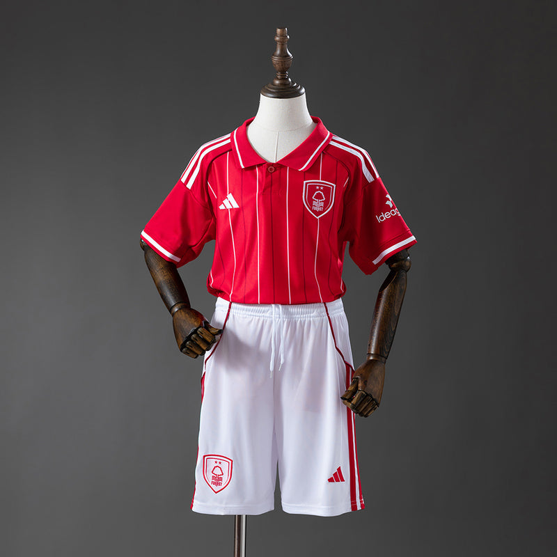 Kinder Nottingham Forest Trikot 2025/26 Heim-Fußball-Set