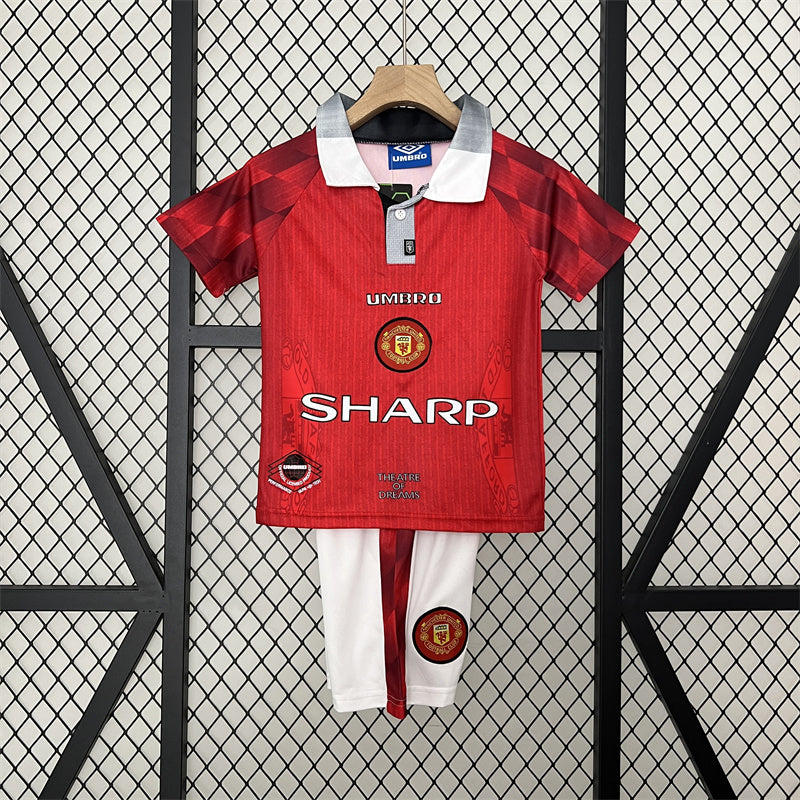 Retro Kids Man United Home Jersey 96/97