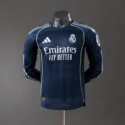 Real Madrid Trikot 25/26 Auswärts Langarm Spielerversion
