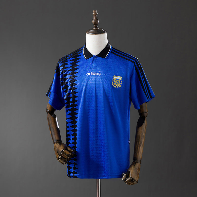 Argentinien Trikot 1994 Auswärts Retro-Fußballtrikot