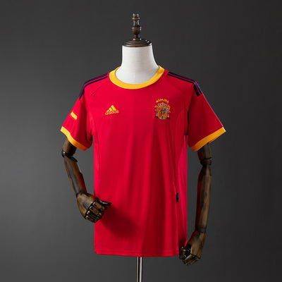 Spanien Trikot 2002 Heim Retro Fußball Trikot