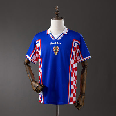 Kroatien Trikot 1998 Auswärts Retro Fußballtrikot