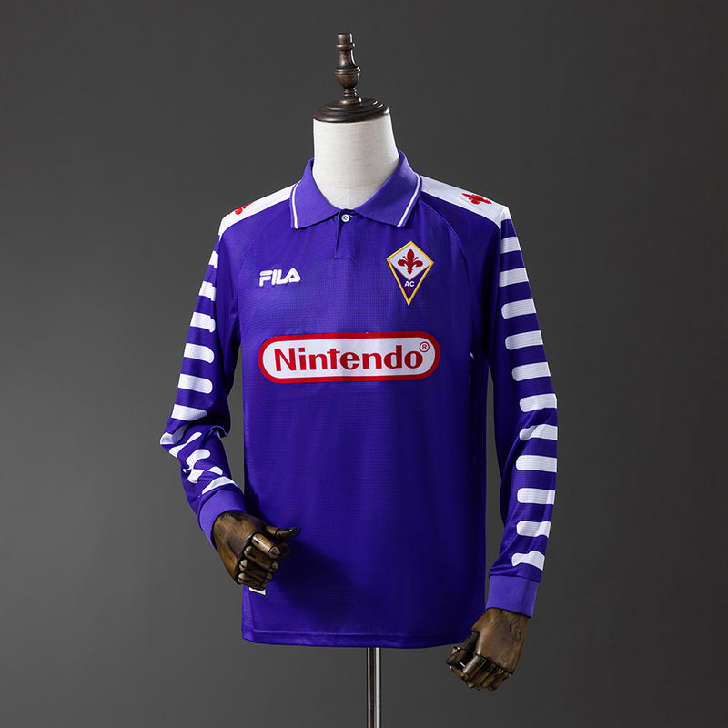 Fiorentina Trikot 1998 Retro Heimtrikot Langarm