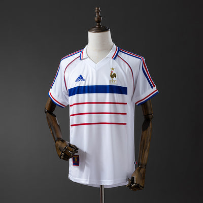 Frankreich Trikot 1998 Auswärts Retro Fußball-Kit