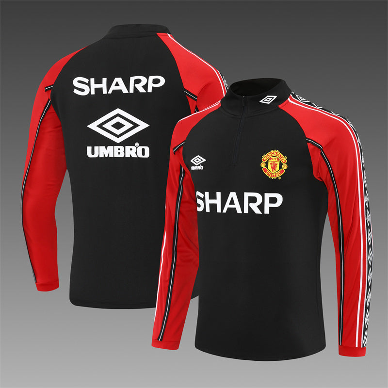Retro Man United Trainingsanzüge 1998-99 Fußballtrikot