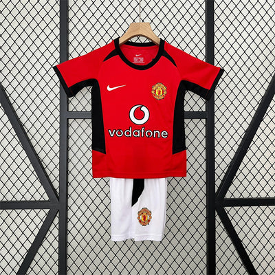 Retro Kinder Man United Heimtrikot 02/04