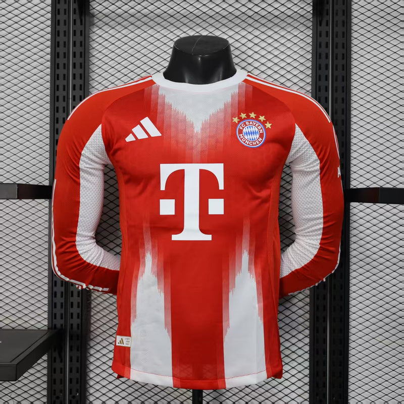 Spielerversion Bayern München Trikot 25/26 Heim Langarm Fußball-Trikot
