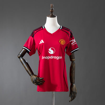 Damen Manchester United Trikot 25/26 Heimtrikot Fußballtrikot