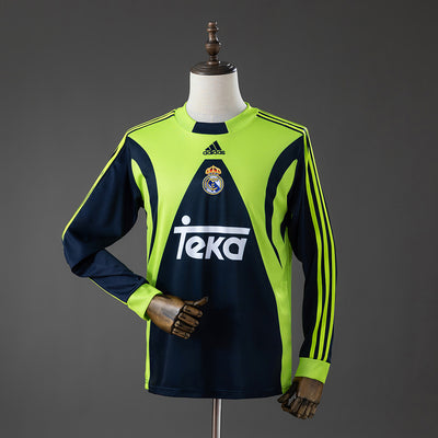 Real Madrid TW Trikot 1999-2000 Langarm Retro Fußball Trikot Fußballshirt