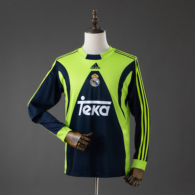 Real Madrid TW Trikot 1999-2000 Langarm Retro Fußball Trikot Fußballshirt