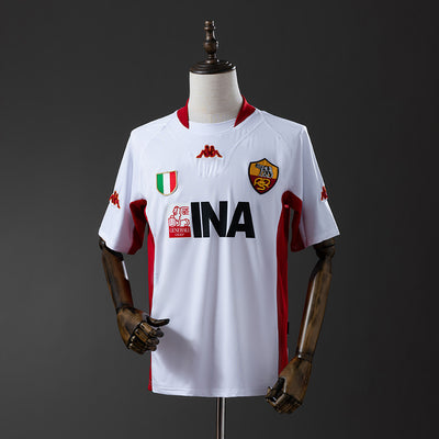 Rom Trikot 2001-02 Auswärts Retro Fußball Trikot