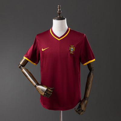 Portugal Heimtrikot 2000 Retro Fußballtrikot Fußballhemd