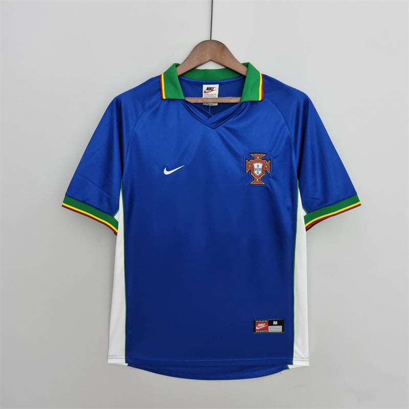 Portugal Trikot Auswärts 1998 Retro Fußball Team Shirt