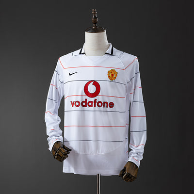 Man United Trikot 2003-05 Drittes Retro-Kit Langarm