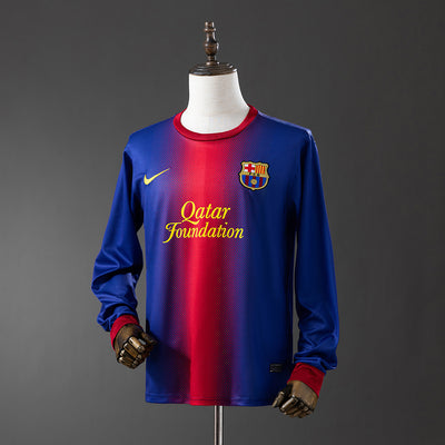 Barcelona Trikot 2012-13 Retro Heimtrikot Langarm