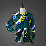 Brazil Goalkeeper Jersey 1996 Retro Long Sleeves Football Kit Soccer Shirt PalmSportss