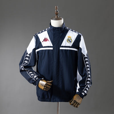 Real Madrid Windbreaker 2025/26 Königsblau Fußballausrüstung