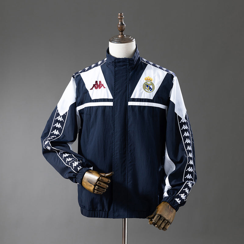 Real Madrid Windbreaker 2025/26 Königsblau Fußballausrüstung