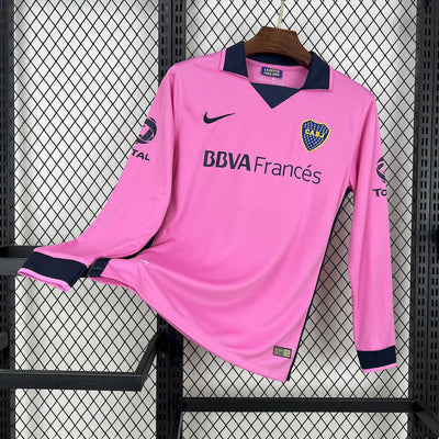 Retro Boca Juniors Trikot 2013-14 Auswärts Langarm Fußball Trikot Set Fußballtrikot