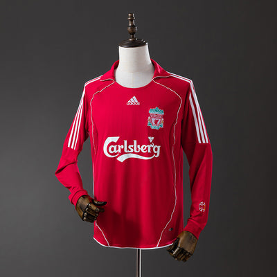 Liver Jersey 2006-07 Heim Retro Fußballtrikot Langarm