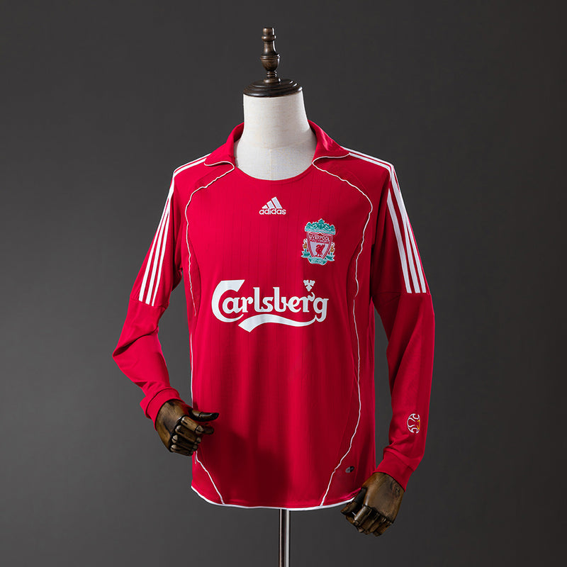 Liver Jersey 2006-07 Home Retro Football Kit Long Sleeves