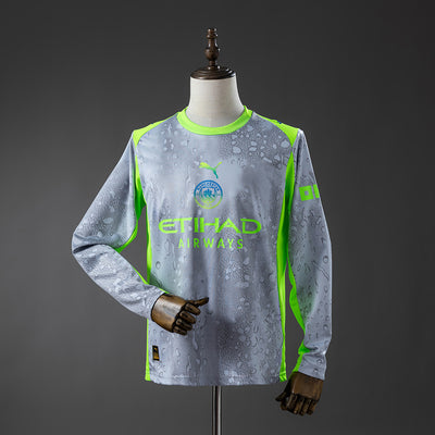 Langarm Manchester City Drittes Trikot 25/26 Fußball Trikot Fußballhemd