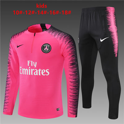 Kinder PSG Trainingsanzüge 2018-19 Fußballtrikot