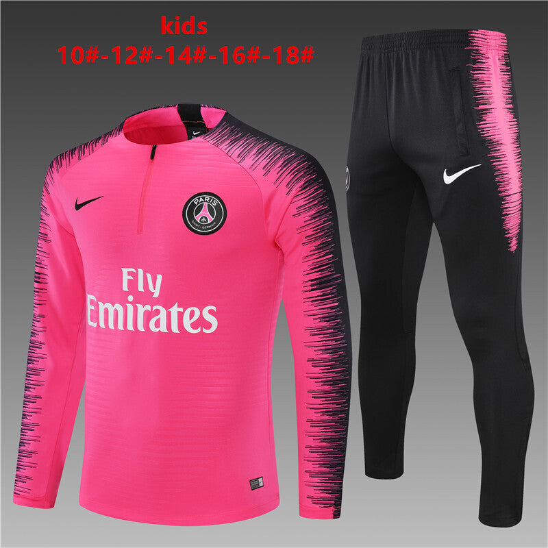 Kinder PSG Trainingsanzüge 2018-19 Fußballtrikot