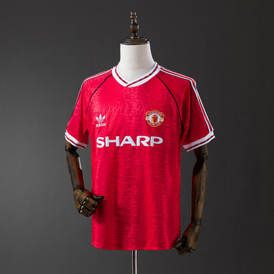 Man United Trikot 1990-92 Heim Retro Fußballtrikot