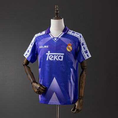 Real Madrid Trikot 1996-97 Auswärts Retro Fußballtrikot