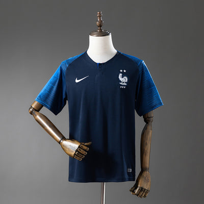 Frankreich Heimtrikot 2018 Weltmeisterschaft Retro Fußball Trikot