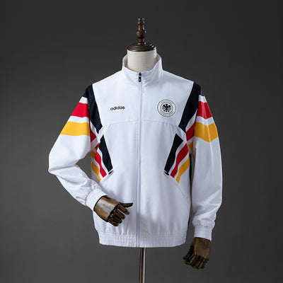 Deutschland Windbreaker 1996 Weiße Fußballjacke
