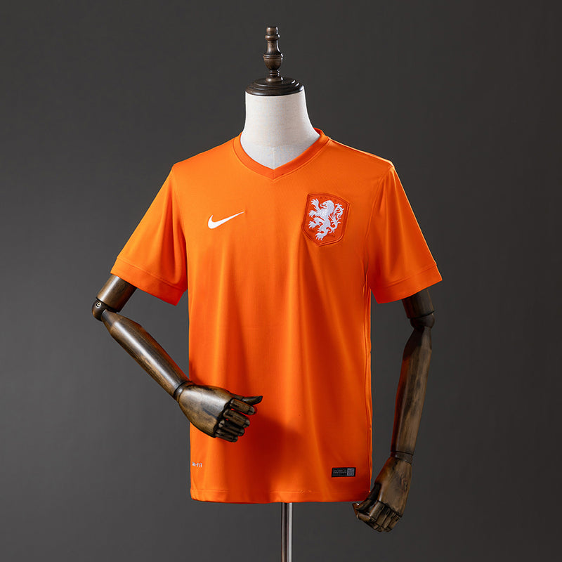 Niederlande Trikot 2014 Heim Retro Fußballtrikot